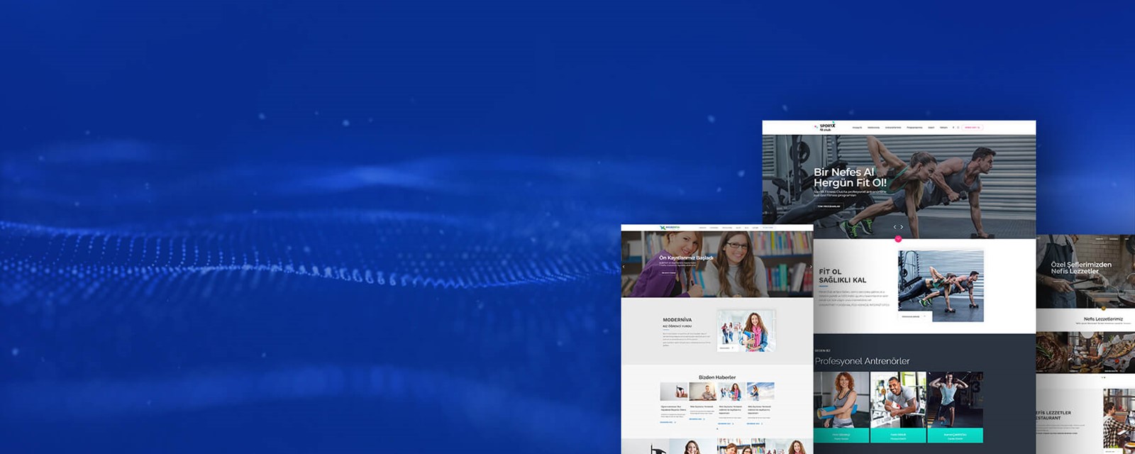 Gelişmiş yönetim paneli ve Şık tasarımlar ile web siteni hemen kur.
